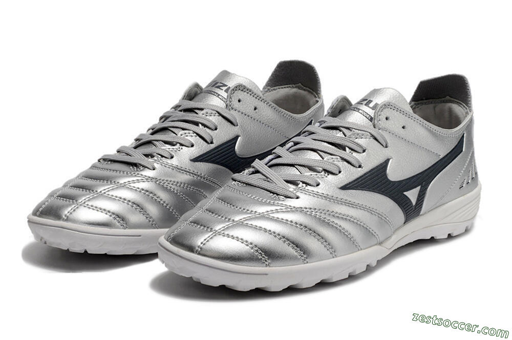 Mizuno Morelia Neo 3 Pro TF Low-Tops Soccer Shoes - Silver/Black 5