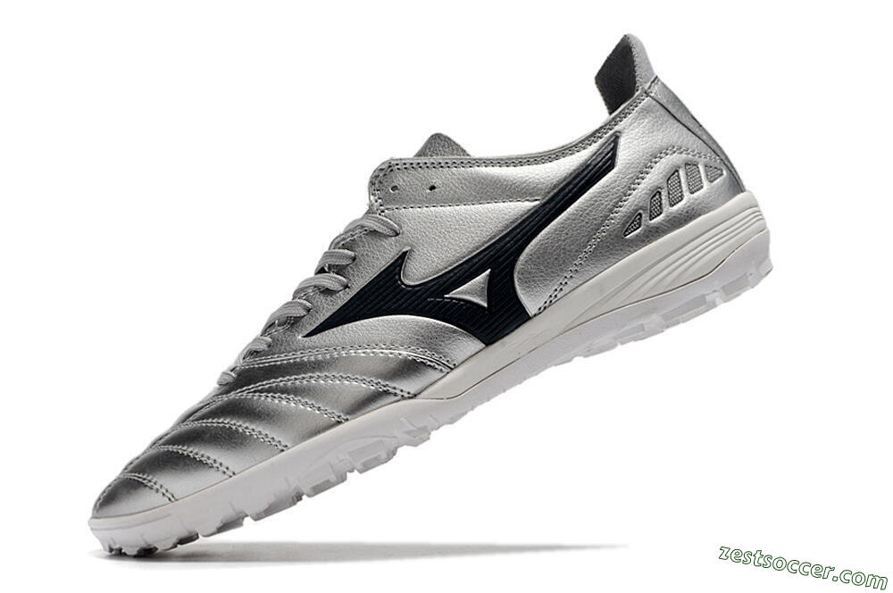 Mizuno Morelia Neo 3 Pro TF Low-Tops Soccer Shoes - Silver/Black 8