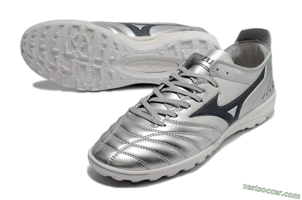 Mizuno Morelia Neo 3 Pro TF Low-Tops Soccer Shoes - Silver/Black 3