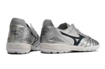 Mizuno Morelia Neo 3 Pro TF Low-Tops Soccer Shoes - Silver/Black