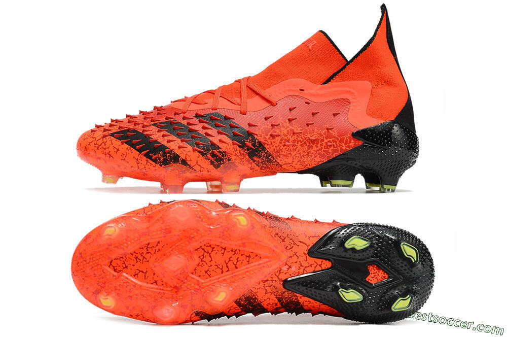 Adidas Predator Freak.1 FG High-Tops Soccer Cleats - Red/Black 1