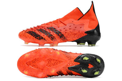 Adidas Predator Freak.1 FG High-Tops Soccer Cleats - Red/Black