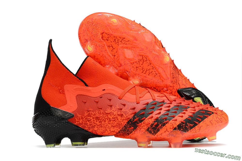 Adidas Predator Freak.1 FG High-Tops Soccer Cleats - Red/Black 0