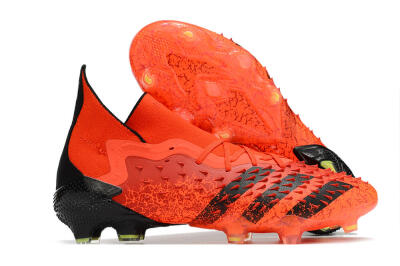 Adidas Predator Freak.1 FG High-Tops Soccer Cleats - Red/Black