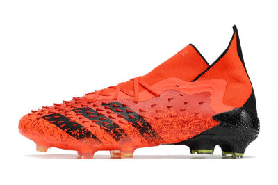 Adidas Predator Freak.1 FG High-Tops Soccer Cleats - Red/Black