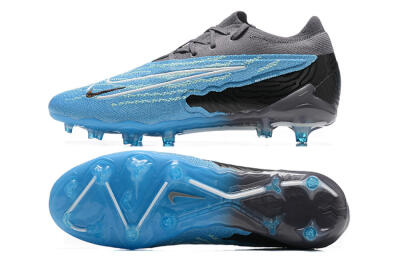 Nike Phantom GX Elite FG Low-Tops Soccer Cleats - Blue/Grey/White