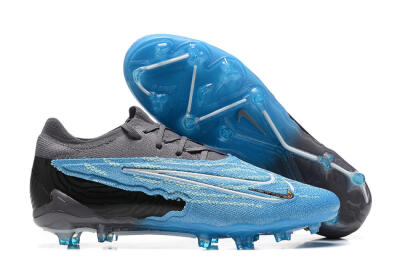 Nike Phantom GX Elite FG Low-Tops Soccer Cleats - Blue/Grey/White