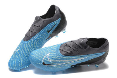 Nike Phantom GX Elite FG Low-Tops Soccer Cleats - Blue/Grey/White