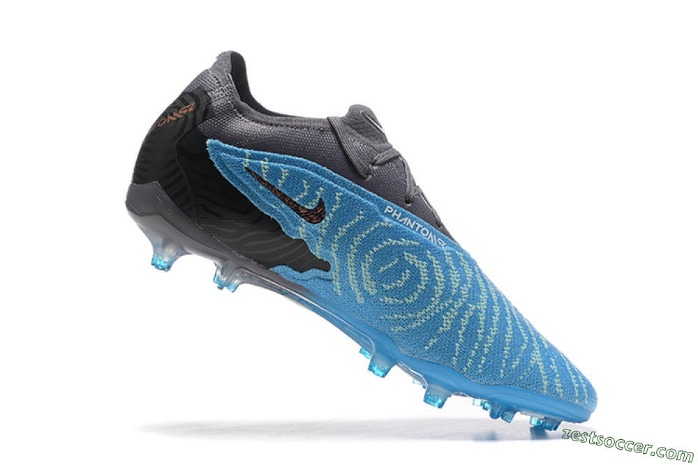 Nike Phantom GX Elite FG Low-Tops Soccer Cleats - Blue/Grey/White 7