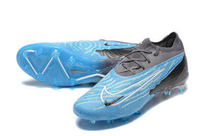 Nike Phantom GX Elite FG Low-Tops Soccer Cleats - Blue/Grey/White
