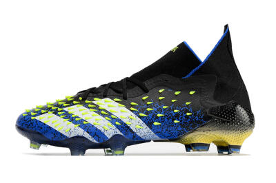 Adidas Predator Freak.1 FG High-Tops Soccer Cleats - Black/Blue/White