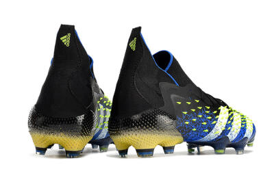 Adidas Predator Freak.1 FG High-Tops Soccer Cleats - Black/Blue/White