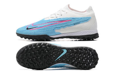 Nike Phantom GX Elite TF Low-Tops Soccer Shoes - Blue/White/Pink