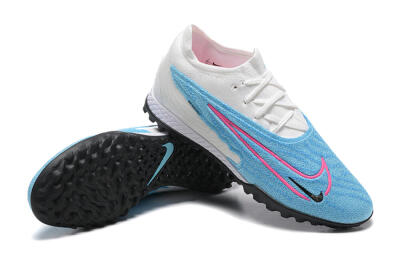 Nike Phantom GX Elite TF Low-Tops Soccer Shoes - Blue/White/Pink