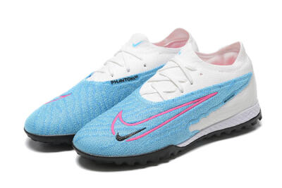 Nike Phantom GX Elite TF Low-Tops Soccer Shoes - Blue/White/Pink