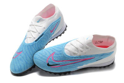 Nike Phantom GX Elite TF Low-Tops Soccer Shoes - Blue/White/Pink