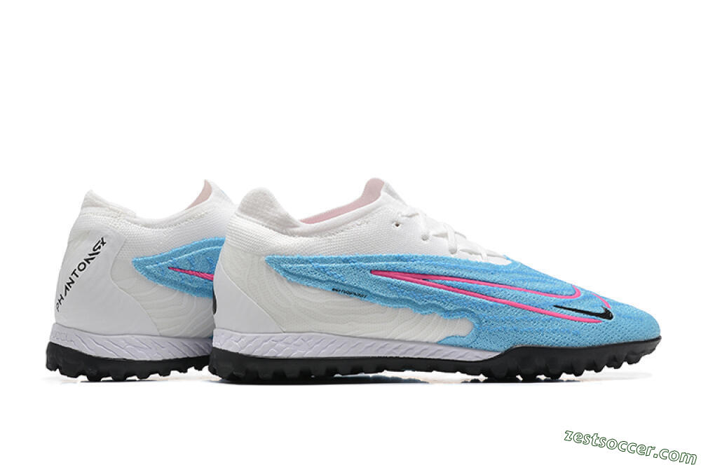 Nike Phantom GX Elite TF Low-Tops Soccer Shoes - Blue/White/Pink 9