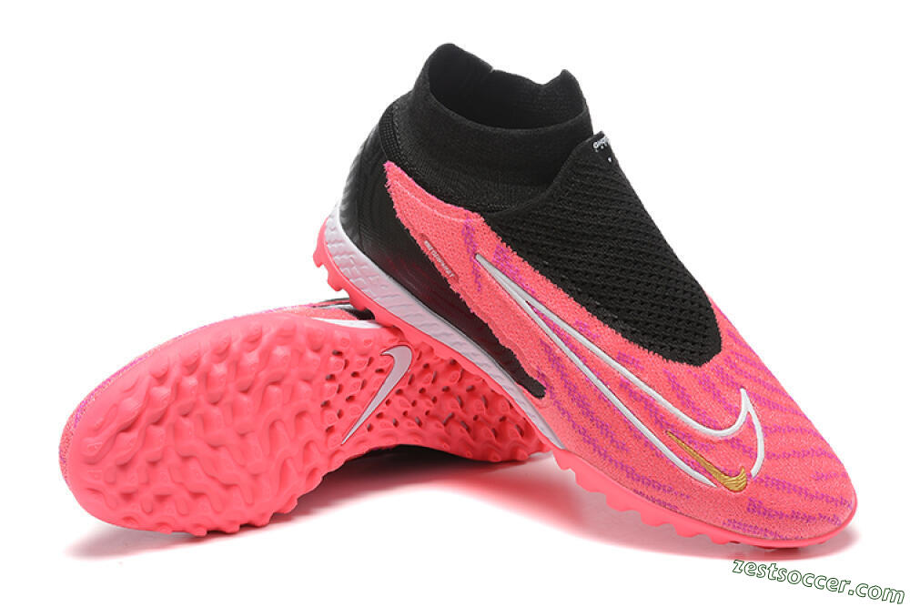 Nike Phantom GX Elite DF TF High-Tops Soccer Shoes - Red/Black/White 4