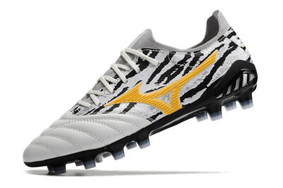 Mizuno Morelia Neo 3 Made in Japan FG Low-Tops Soccer Cleats - White/Black/Yellow
