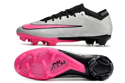 Nike Mercurial Vapor 15 Elite FG Low-Tops Soccer Cleats - Silver/Black/Pink