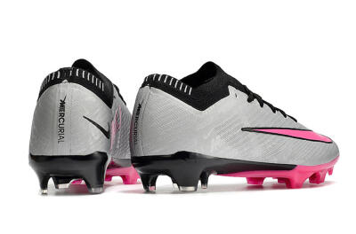 Nike Mercurial Vapor 15 Elite FG Low-Tops Soccer Cleats - Silver/Black/Pink