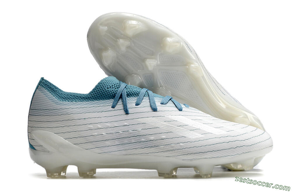 Adidas X Speedportal.1 2022 World Cup FG Low-Tops Soccer Cleats - White/Blue 0