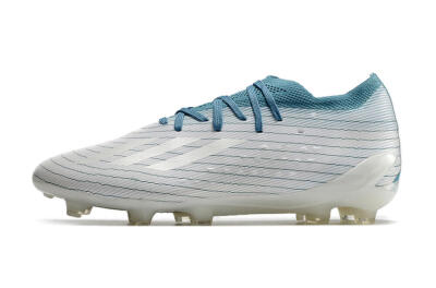 Adidas X Speedportal.1 2022 World Cup FG Low-Tops Soccer Cleats - White/Blue