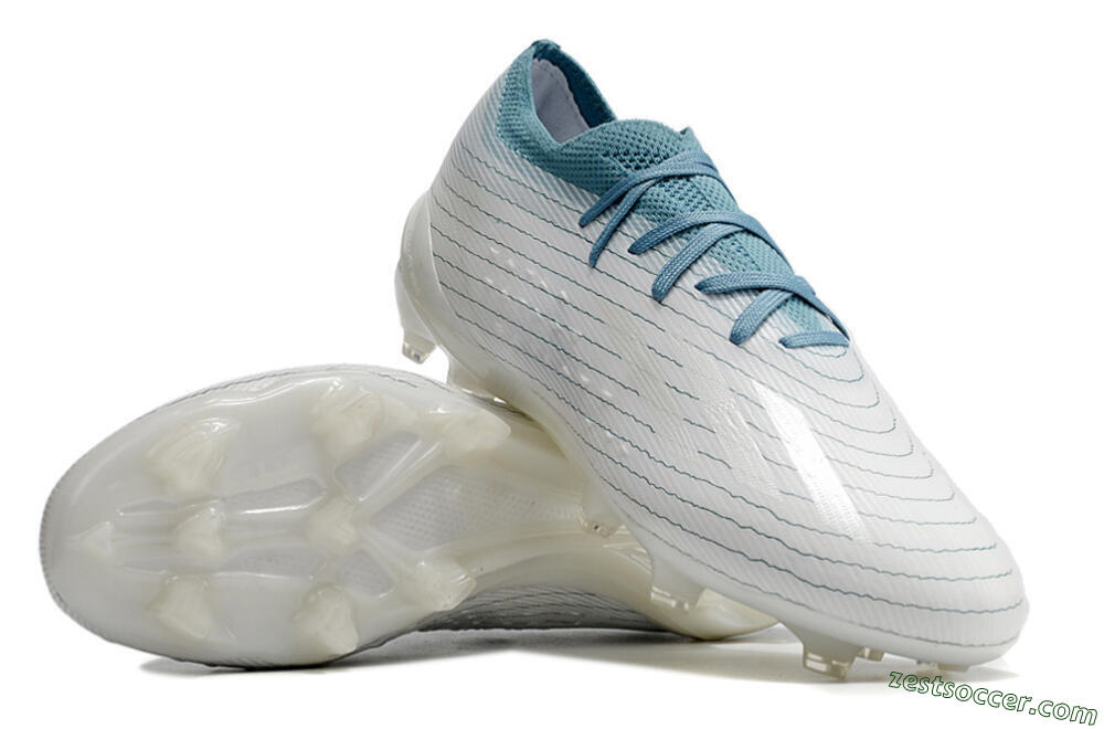 Adidas X Speedportal.1 2022 World Cup FG Low-Tops Soccer Cleats - White/Blue 3
