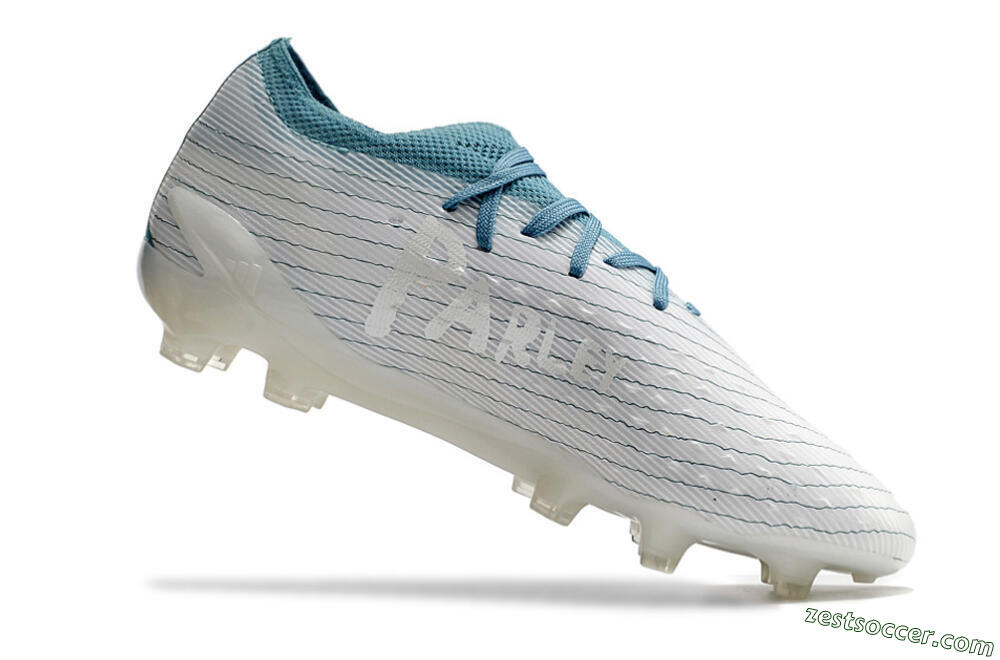Adidas X Speedportal.1 2022 World Cup FG Low-Tops Soccer Cleats - White/Blue 4