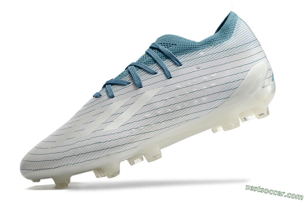 Adidas X Speedportal.1 2022 World Cup FG Low-Tops Soccer Cleats - White/Blue 5