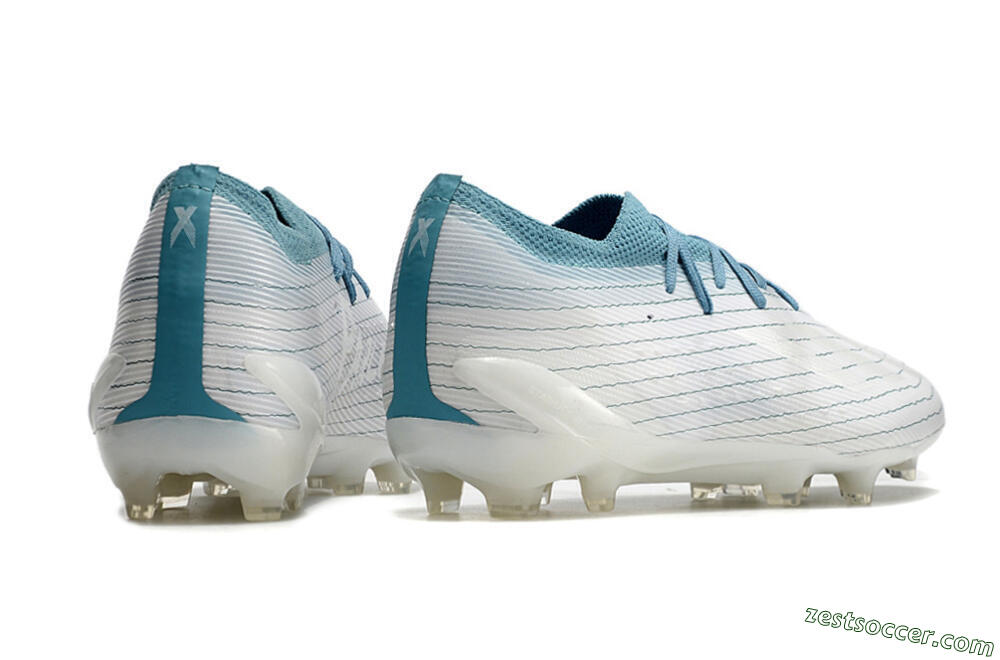 Adidas X Speedportal.1 2022 World Cup FG Low-Tops Soccer Cleats - White/Blue 6