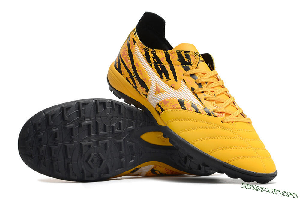Mizuno Morelia Neo 3 Pro TF Low-Tops Soccer Shoes - Yellow/White/Black 4