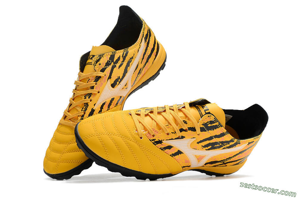 Mizuno Morelia Neo 3 Pro TF Low-Tops Soccer Shoes - Yellow/White/Black 6