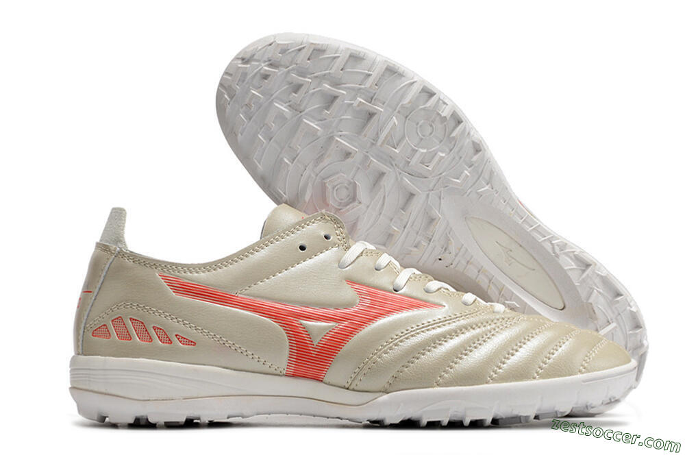 Mizuno Morelia Neo 3 Pro TF Low-Tops Soccer Shoes - White/Red 0