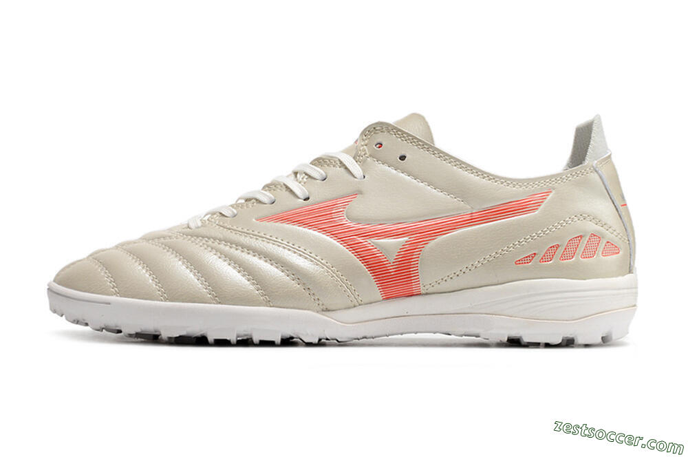 Mizuno Morelia Neo 3 Pro TF Low-Tops Soccer Shoes - White/Red 2