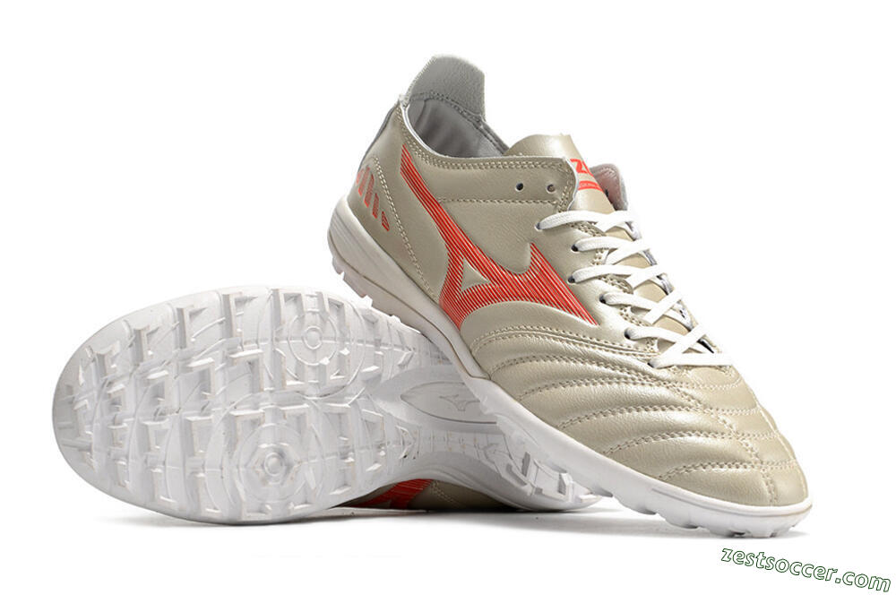 Mizuno Morelia Neo 3 Pro TF Low-Tops Soccer Shoes - White/Red 4
