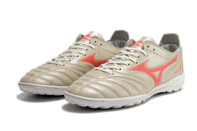 Mizuno Morelia Neo 3 Pro TF Low-Tops Soccer Shoes - White/Red