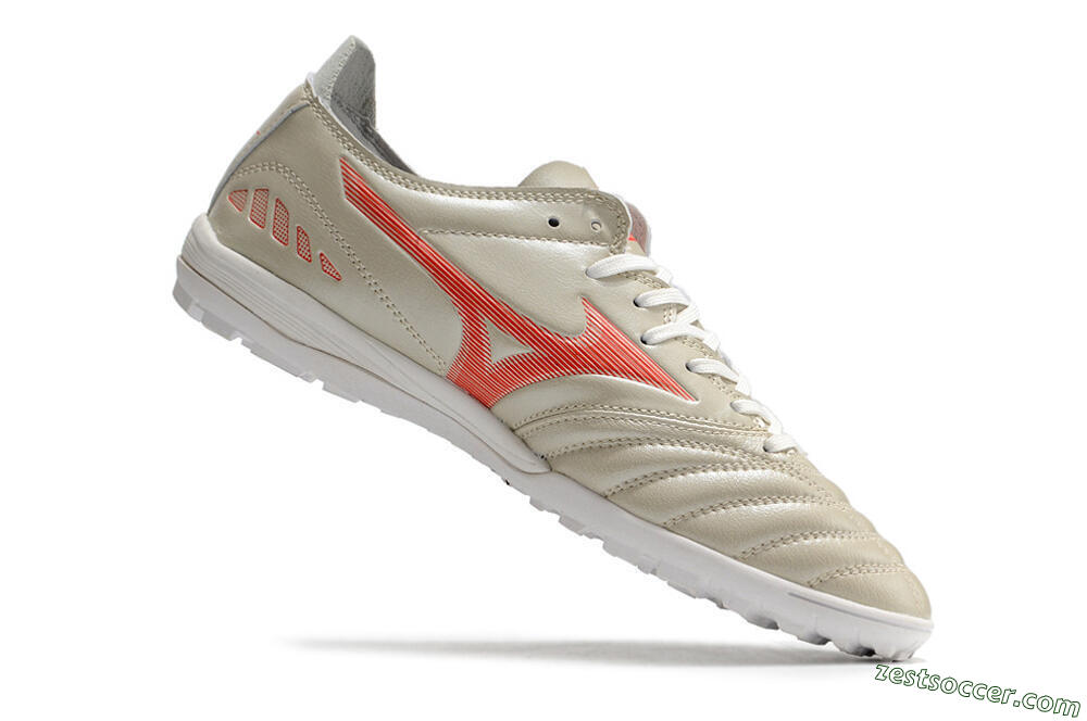 Mizuno Morelia Neo 3 Pro TF Low-Tops Soccer Shoes - White/Red 7