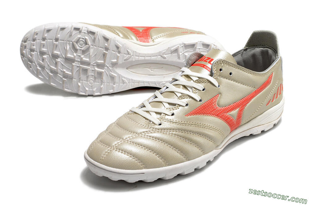 Mizuno Morelia Neo 3 Pro TF Low-Tops Soccer Shoes - White/Red 3