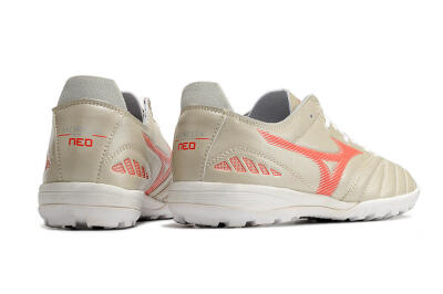 Mizuno Morelia Neo 3 Pro TF Low-Tops Soccer Shoes - White/Red