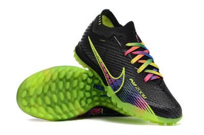 Nike Air Zoom Mercurial Vapor 15 Elite TF Low-Tops Soccer Shoes - Black/Green/Pink