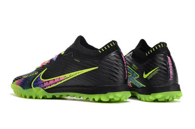 Nike Air Zoom Mercurial Vapor 15 Elite TF Low-Tops Soccer Shoes - Black/Green/Pink