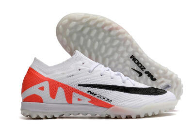 Nike Air Zoom Mercurial Vapor 15 Elite TF Low-Tops Soccer Shoes - White/Black/Red