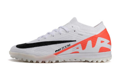 Nike Air Zoom Mercurial Vapor 15 Elite TF Low-Tops Soccer Shoes - White/Black/Red