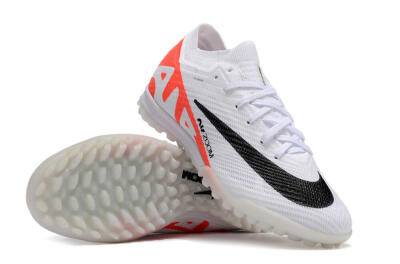 Nike Air Zoom Mercurial Vapor 15 Elite TF Low-Tops Soccer Shoes - White/Black/Red