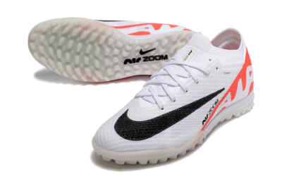 Nike Air Zoom Mercurial Vapor 15 Elite TF Low-Tops Soccer Shoes - White/Black/Red