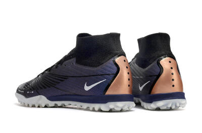 Nike Air Zoom Mercurial Superfly 9 Elite TF High-Tops Soccer Shoes - Purple/Black