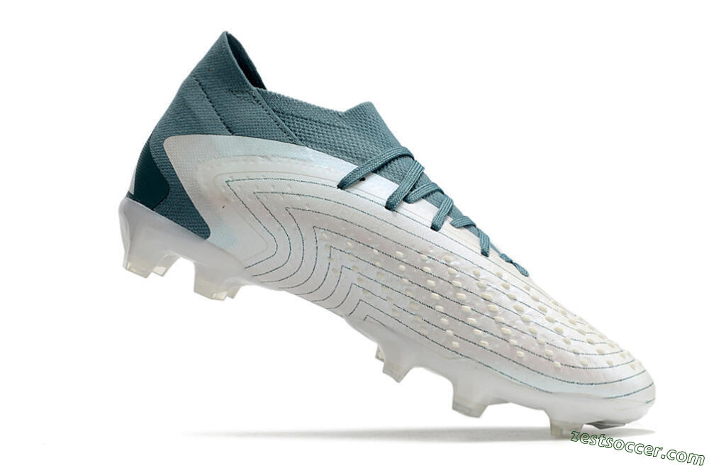 Adidas Predator Accuracy 23.1 FG Low-Tops Soccer Cleats - White/Green 4