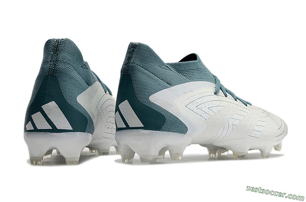 Adidas Predator Accuracy 23.1 FG Low-Tops Soccer Cleats - White/Green 6