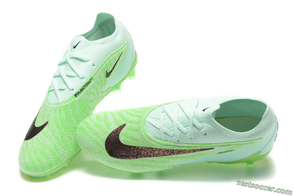Nike Phantom GX Elite FG Low-Tops Soccer Cleats - Green/Black 5